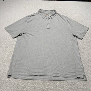Faherty Men Shirt Striped EUC Polo Stretch Preppy Soft Preppy Button Down 2XL